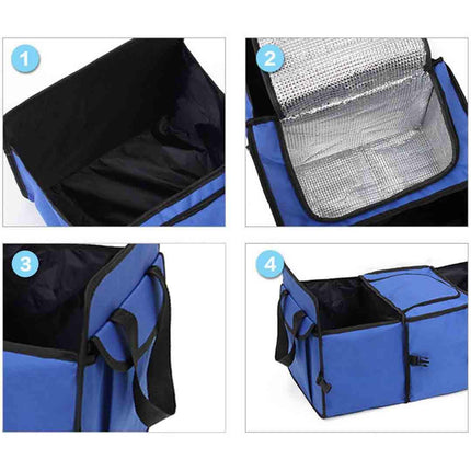 NNEAGS Car Portable Storage Box Waterproof Oxford Cloth Multifunction Organizer Black-3