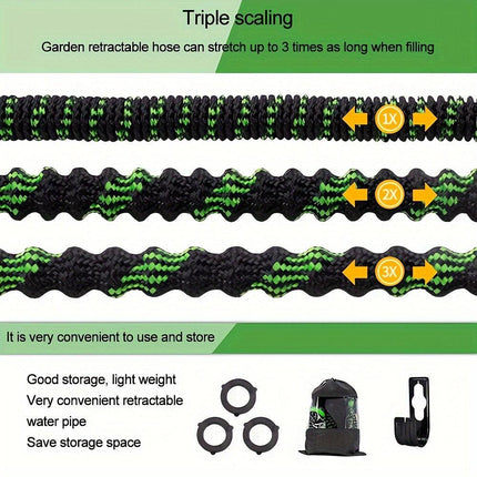 Expandable Garden Hose with 10-Function Spray Nozzle-4