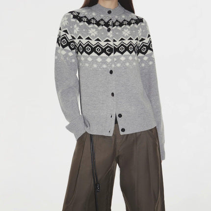 "Autumn on Fair Isle" Australian 17.5 micron machine washable merino wool jacquard sweater
