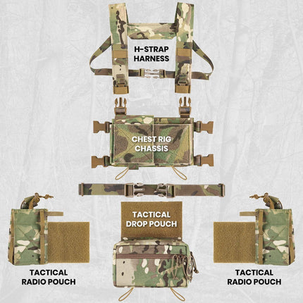 VOTAGOO® 500D Nylon Chest Rig