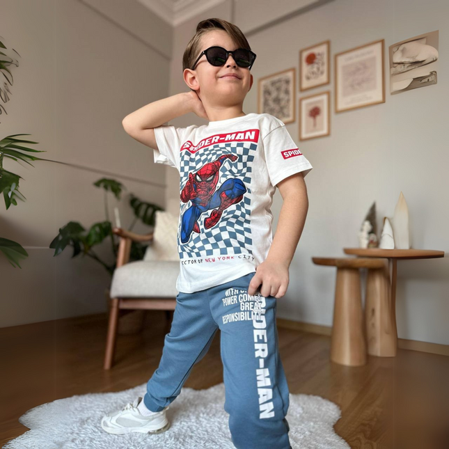 Spidy Power Cotton Joggers Set