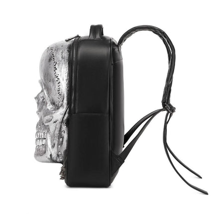 3D Bags Fashion Studded Skull Backpack-4