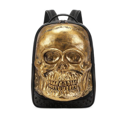 3D Bags Fashion Studded Skull Backpack-6