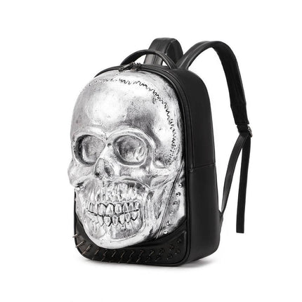3D Bags Fashion Studded Skull Backpack-2