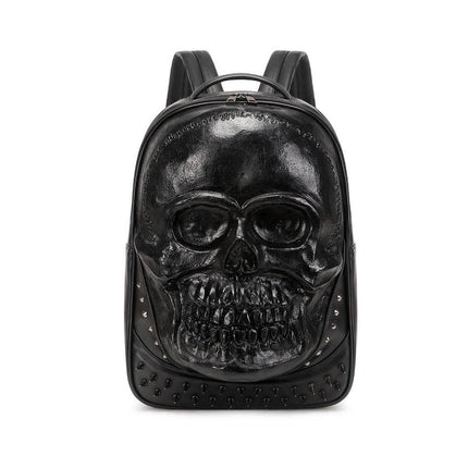 3D Bags Fashion Studded Skull Backpack-5
