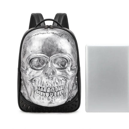 3D Bags Fashion Studded Skull Backpack-3