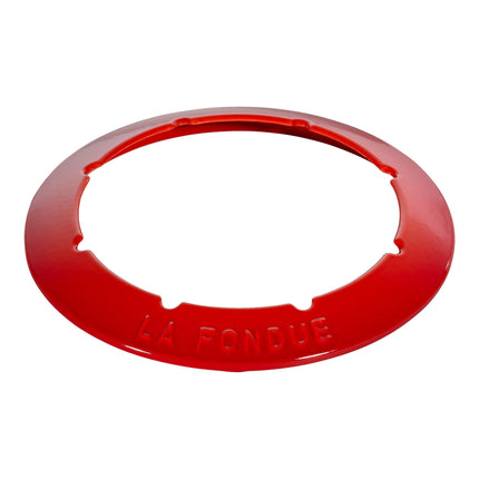 STAUB Specialities Cast Iron Fondue Set, Cherry