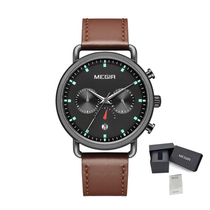 MEGIR Men Watch Top Brand Fashion Casual Quartz Watches Waterproof Date Man Sports Military Wristwatch Clock Relogio Masculino-17