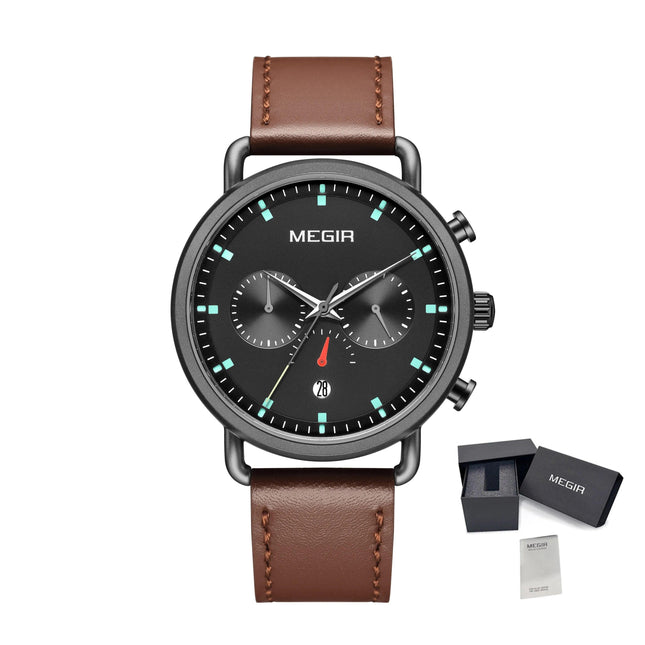 MEGIR Men Watch Top Brand Fashion Casual Quartz Watches Waterproof Date Man Sports Military Wristwatch Clock Relogio Masculino-17