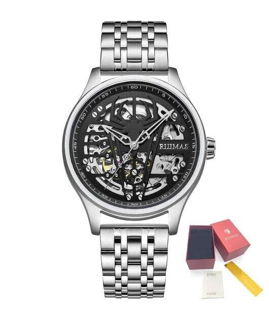 RUIMAS Watches for Men Top Brand Luxury Mechanical Chronograph Clock Stainless Steel Casual Wrist Watch Man Business Watch 6787-13