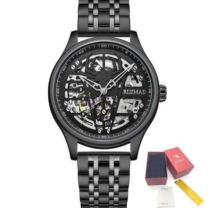 RUIMAS Watches for Men Top Brand Luxury Mechanical Chronograph Clock Stainless Steel Casual Wrist Watch Man Business Watch 6787-14