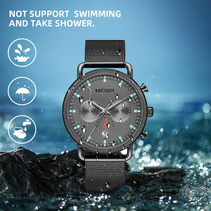 MEGIR Men Watch Top Brand Fashion Casual Quartz Watches Waterproof Date Man Sports Military Wristwatch Clock Relogio Masculino-12