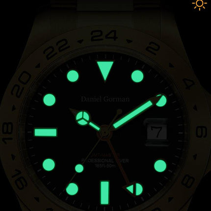 MEGIR Original Luxury Men Analogue Quartz Watch Luminous 5ATM Waterproof Business WristWatch Stainless Steel Clock Montre Homme-11