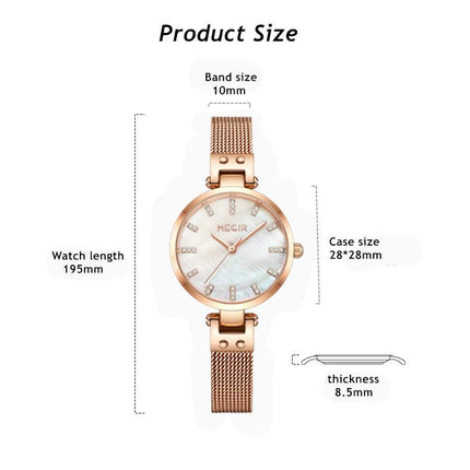MEGIR Watches for Women Top Brand Fashion Ladies Wristwatch Waterproof Female Quartz Luxury Watch Montre Femme-7