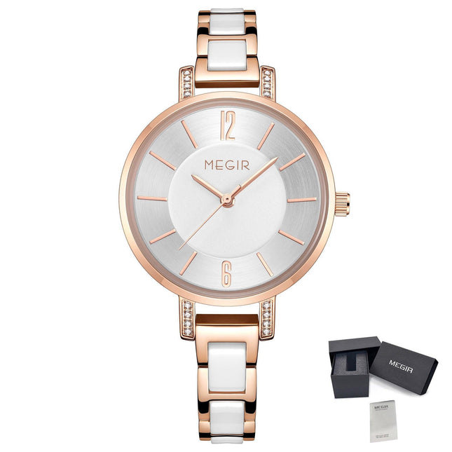 MEGIR Japan Quartz Watch for Women Fashion Brand Casual Wristwatch Clock Waterproof Sport Ladies Dress Wrist Watch Montres Femme-16