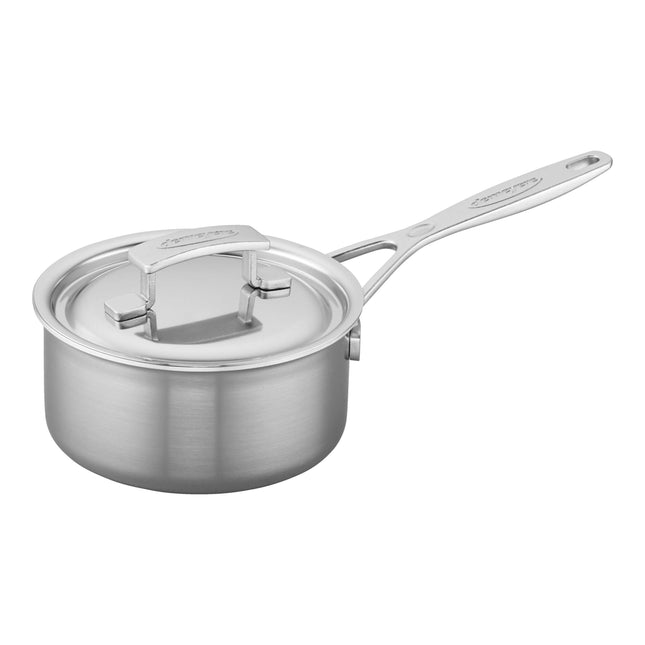DEMEYERE Industry 5 1.5 L 18/10 Stainless Steel Round Sauce Pan With Lid, Silver