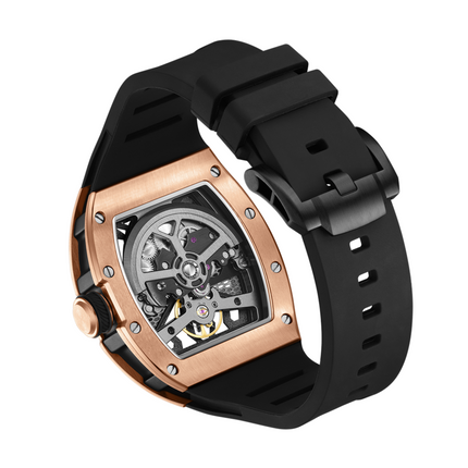 MEGIR Hollow Out Dial Men Mechanical Watch Fashion Stainless Steel Automatic Wristwatch Waterproof Watch Clock Montre Homme 9190-5-14