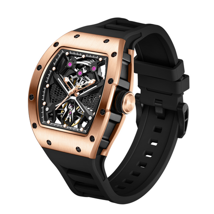 MEGIR Hollow Out Dial Men Mechanical Watch Fashion Stainless Steel Automatic Wristwatch Waterproof Watch Clock Montre Homme 9190-5-13