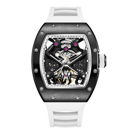 MEGIR Hollow Out Dial Men Mechanical Watch Fashion Stainless Steel Automatic Wristwatch Waterproof Watch Clock Montre Homme 9190-5-12