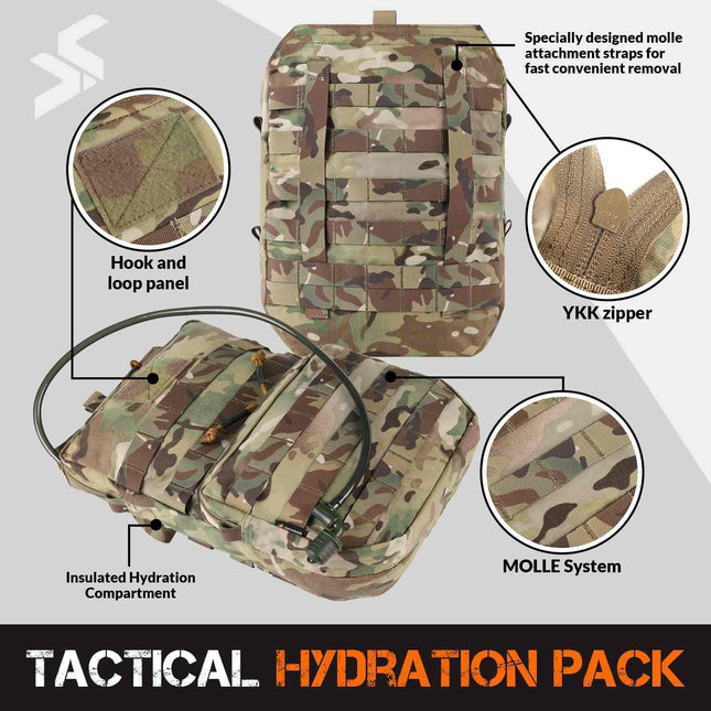 VOTAGOO® Tactical Molle Hydration Pack 3L