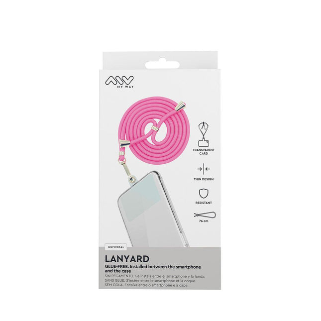 Mobile Phone Lanyard Myway Pink-1