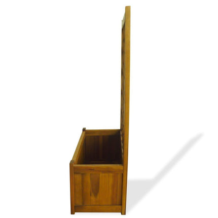 NNEVL Garden Raised Bed with Trellis Solid Acacia Wood-4