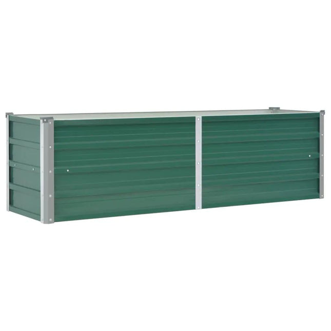 NNEVL Garden Raised Bed Galvanised Steel 160x40x45 cm Green-1
