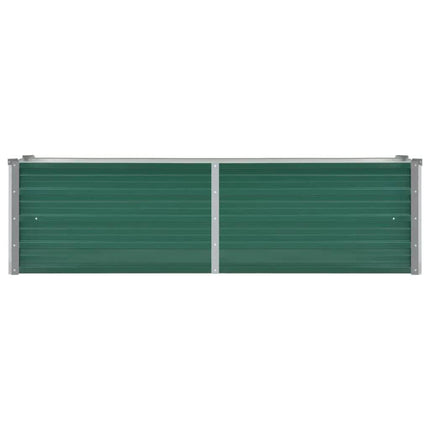 NNEVL Garden Raised Bed Galvanised Steel 160x40x45 cm Green-2