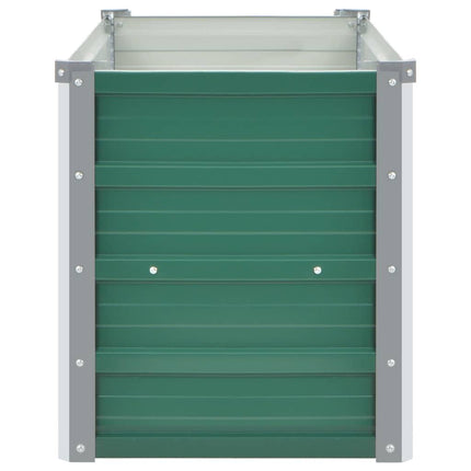 NNEVL Garden Raised Bed Galvanised Steel 160x40x45 cm Green-3