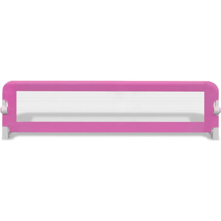 NNEVL Toddler Safety Bed Rail 2 pcs Pink 150x42 cm-3