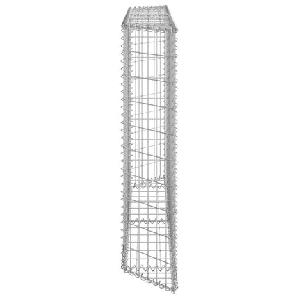 NNEVL Trapezium Gabion Raised Bed Galvanised Steel 150x20x100 cm-3