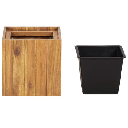 NNEVL Garden Raised Bed Pot 24.5x24.5x25 cm Solid Acacia Wood-1