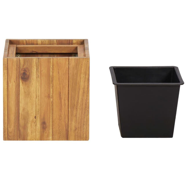 NNEVL Garden Raised Bed Pot 24.5x24.5x25 cm Solid Acacia Wood-1