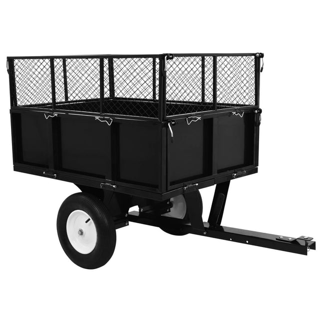 NNEVL Tipping Trailer for Lawn Mower 300 kg Load-0