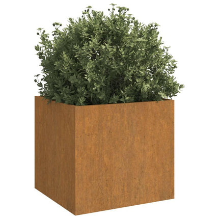 NNEVL Planter 42x40x39 cm Corten Steel-2