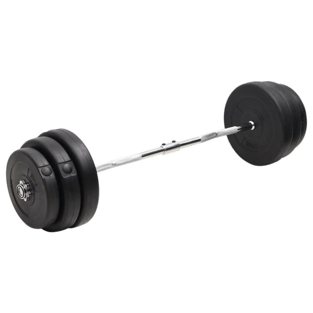 NNEVL Curl Barbell with Plates 90 kg-0