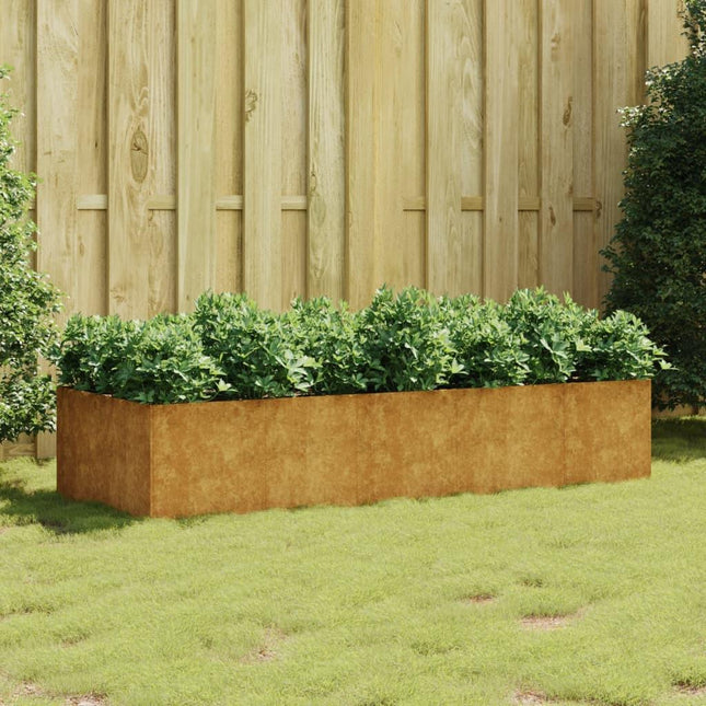 NNEVL Garden Raised Bed 200x80x40 cm Corten Steel-0