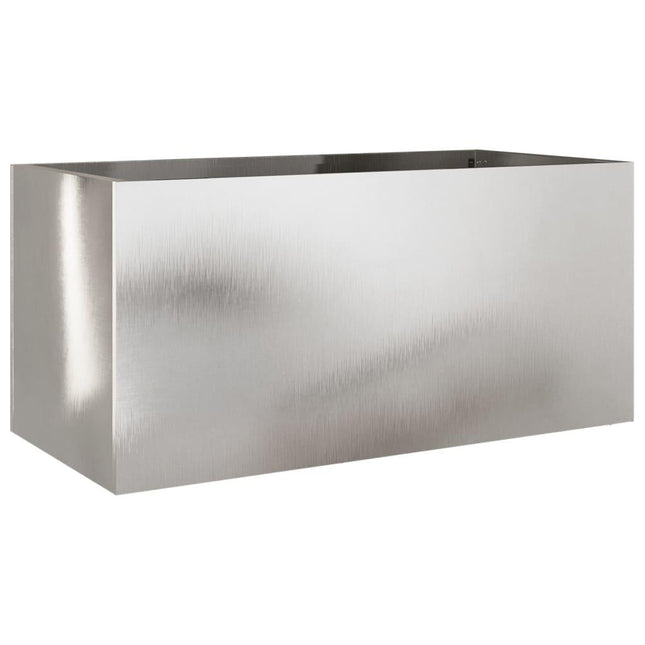 NNEVL Planter Silver 62x30x29 cm Stainless Steel-1
