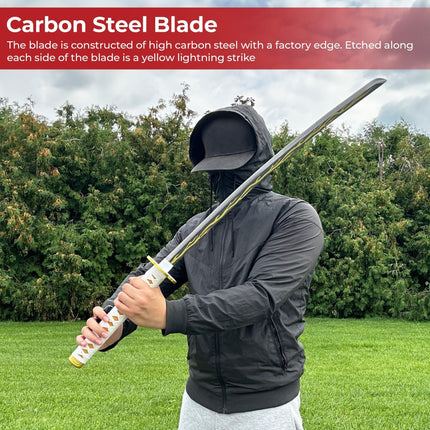 Zenitsu Agatsuma Demon Slayer Replica Yellow Nichirin Katana Sword