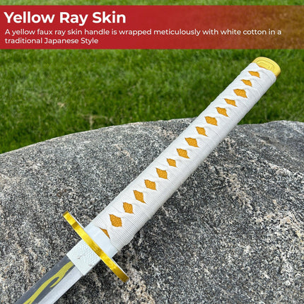 Zenitsu Agatsuma Demon Slayer Replica Yellow Nichirin Katana Sword