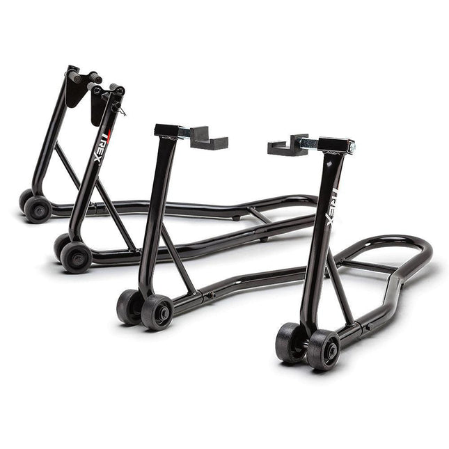 NNEMB Motorcycle Stands Front & Rear Heavy-Duty Motorbike Lift Paddock Steel-0