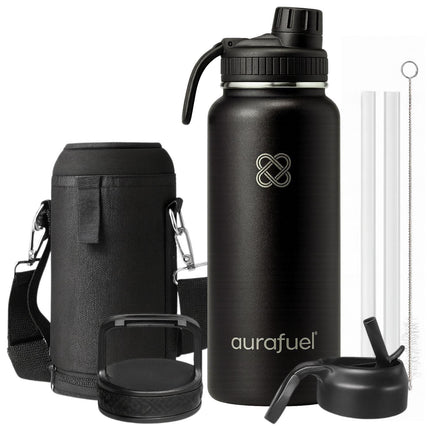 Stainless Steel Drink Bottle - Black
