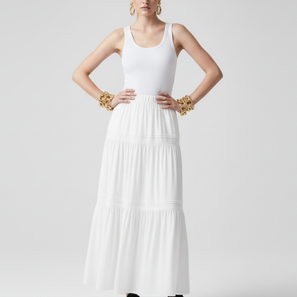 BROOKLYN BREEZE Tiered Maxi Skirt ECO FASHION BYMANYC ® New York