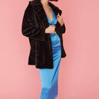 S-M / Black / Faux Fur