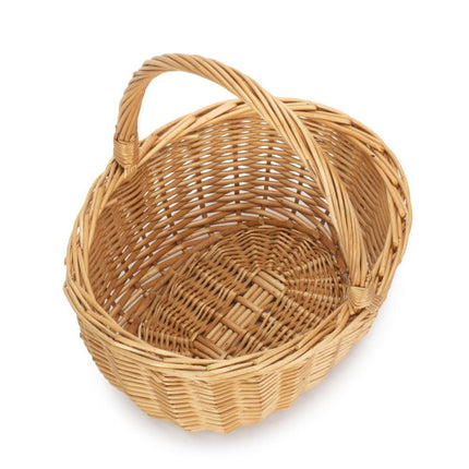 Full Buff Willow Childs Oval Wicker Shopping Basket