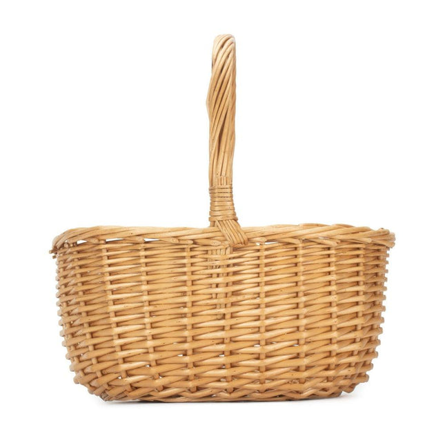 Full Buff Willow Childs Oval Wicker Shopping Basket