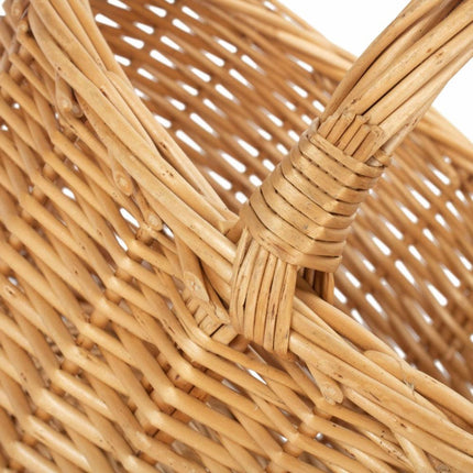 Full Buff Willow Childs Oval Wicker Shopping Basket