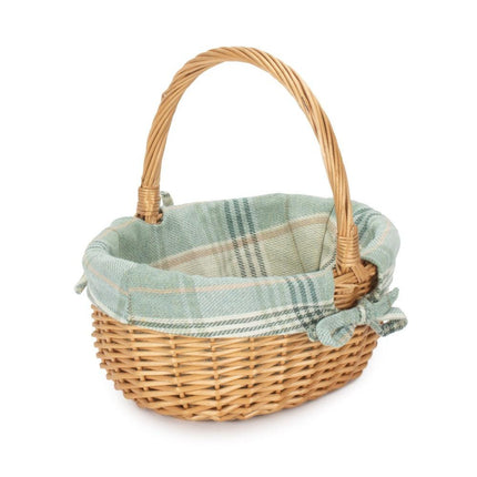 Full Buff Willow Childs Oval Wicker Shopping Basket