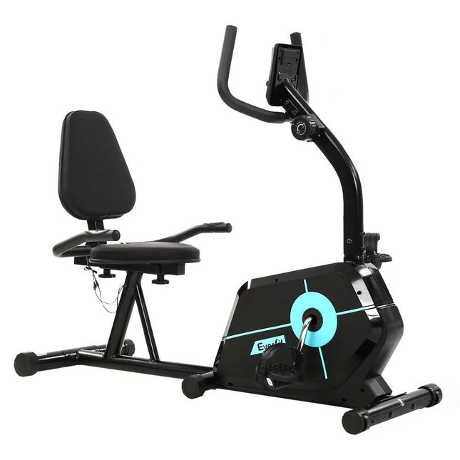 NNEDSZ Magnetic Recumbent Exercise Bike Fitness Cycle Trainer Gym Equipment-0