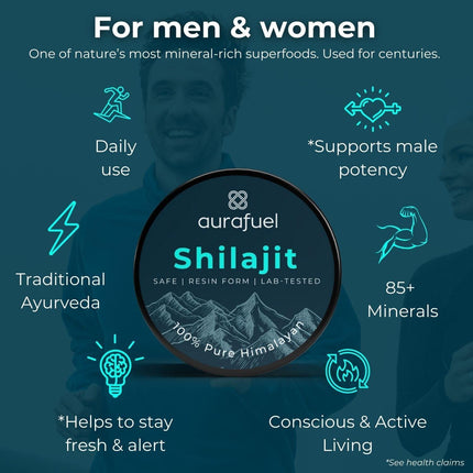 Pure Shilajit Resin from Himalaya - 100% authentic & purified